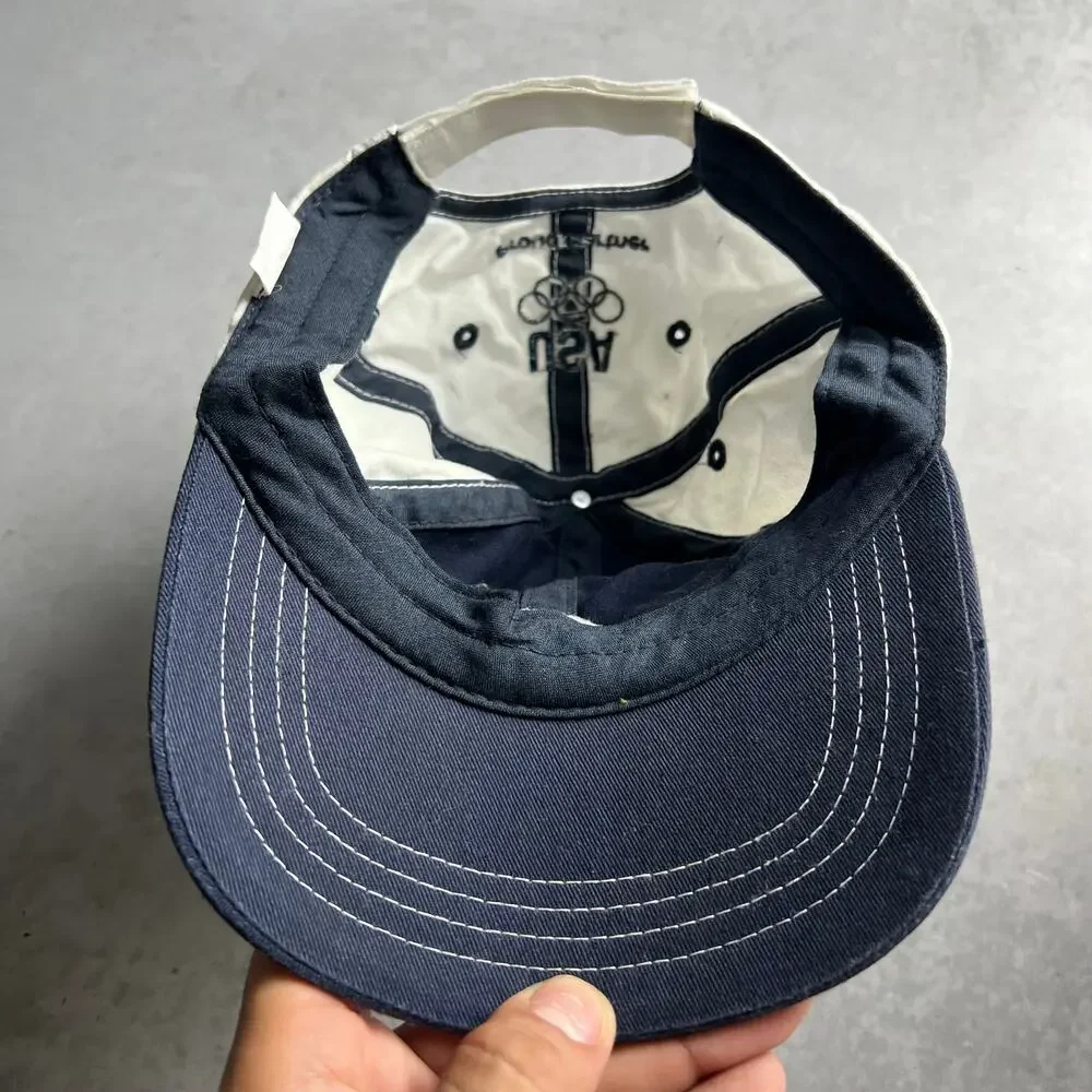 BMW US Olympics Proud Partner Embroidered Baseball Cap One Size Blue & White